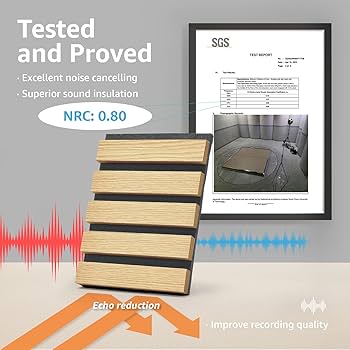 Amazon.co.jp: Art3d 2枚 きゅうおんパネル 壁 吸音パネル ウッド