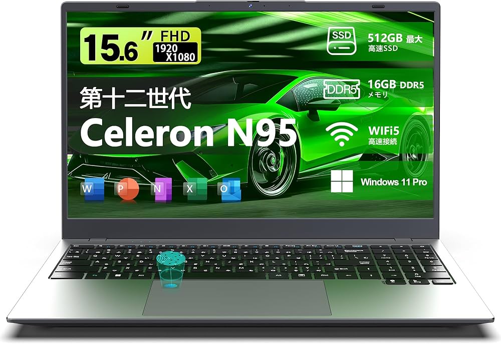 Amazon.co.jp: VETESA ノートパソコン office搭載 第12世代N95 最大3.4