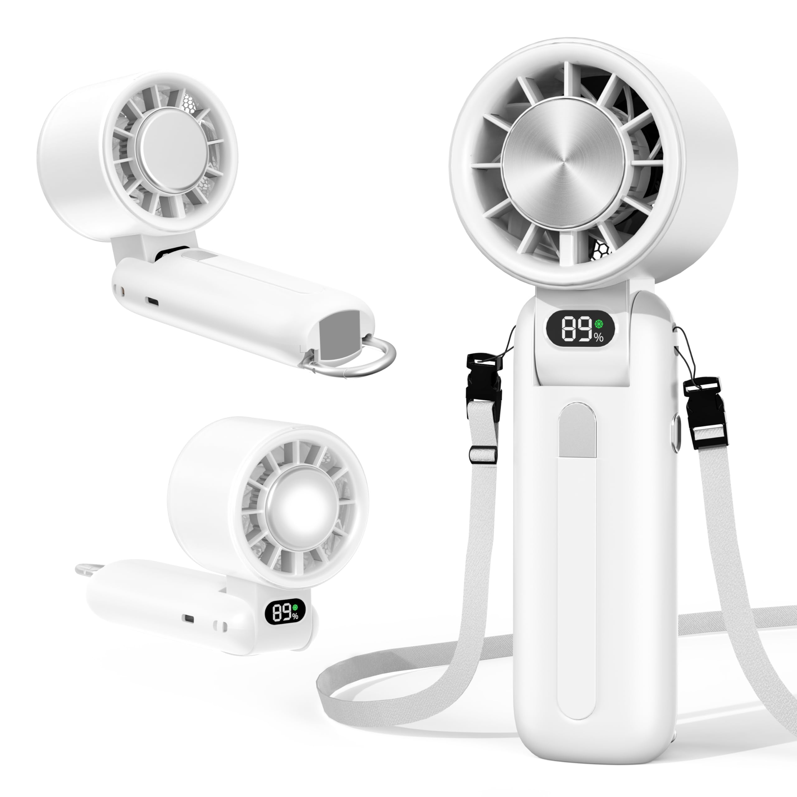 Amazon | ハンディファン 冷却プレート搭載【100段階風力調整可能・160