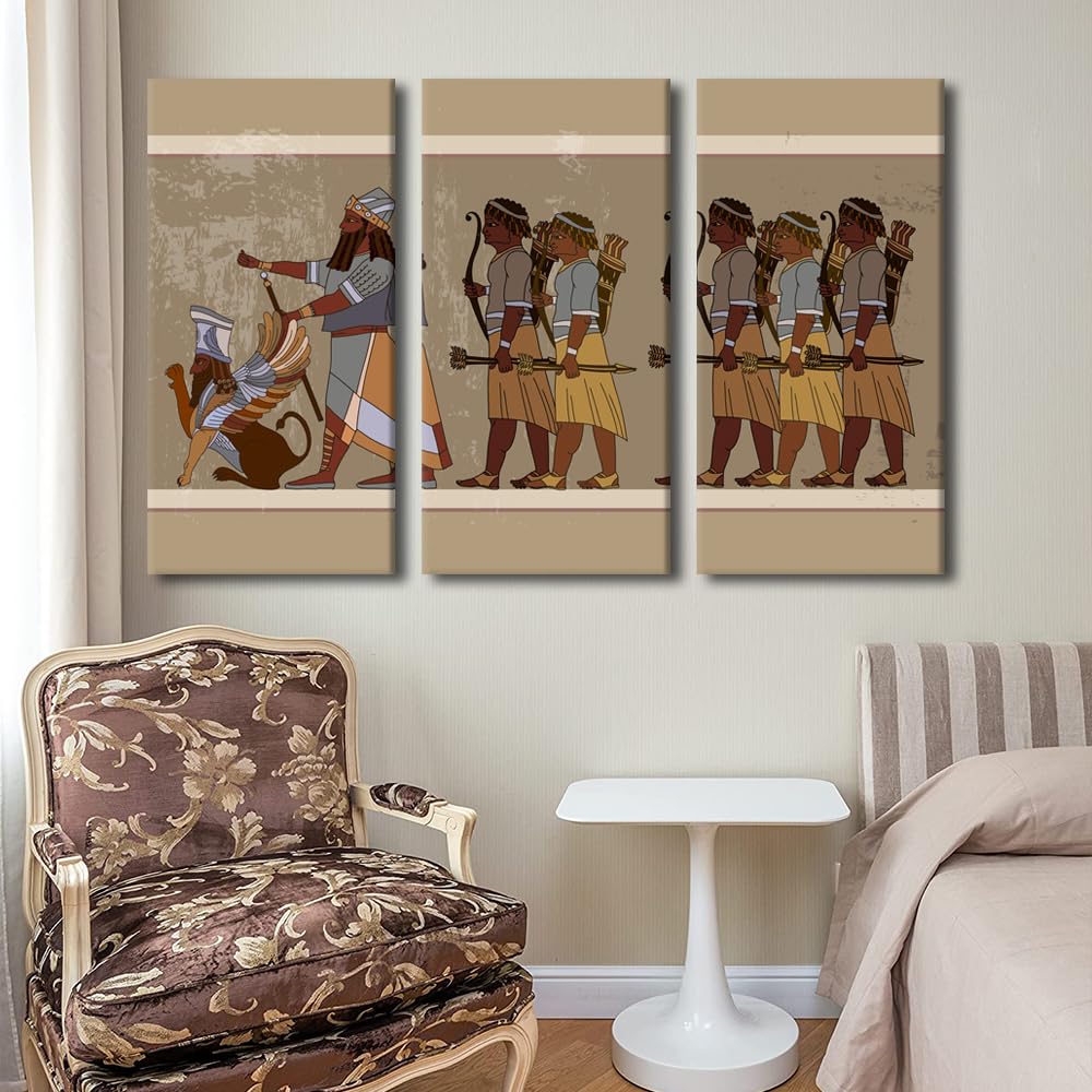 Amazon.com: 3 Piece Ancient Sumerian Culture Canvas Wall Art for