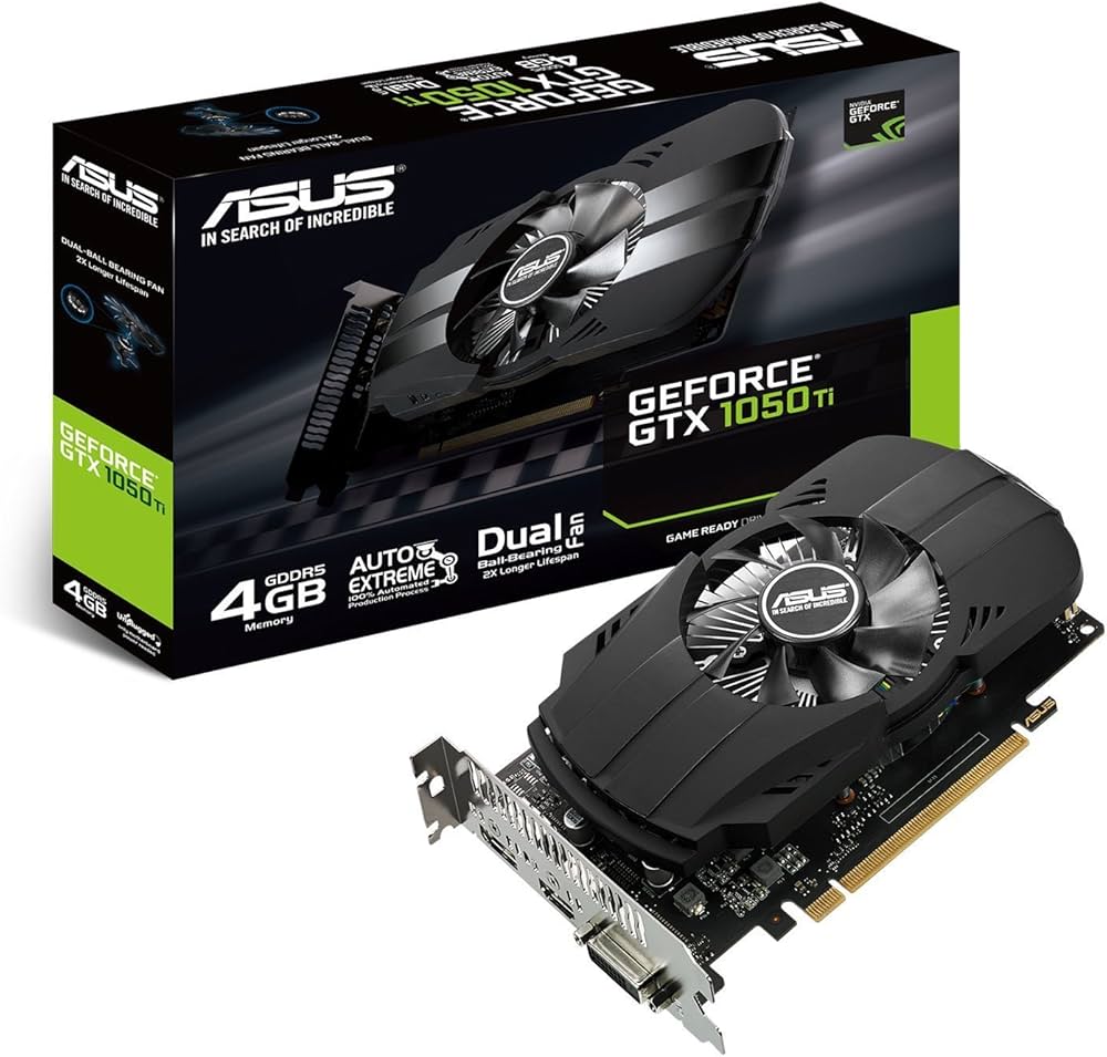 Amazon | Asus NVIDIA GeForce GTX 1050 PH-GTX1050TI-4G 4 GB GDDR5