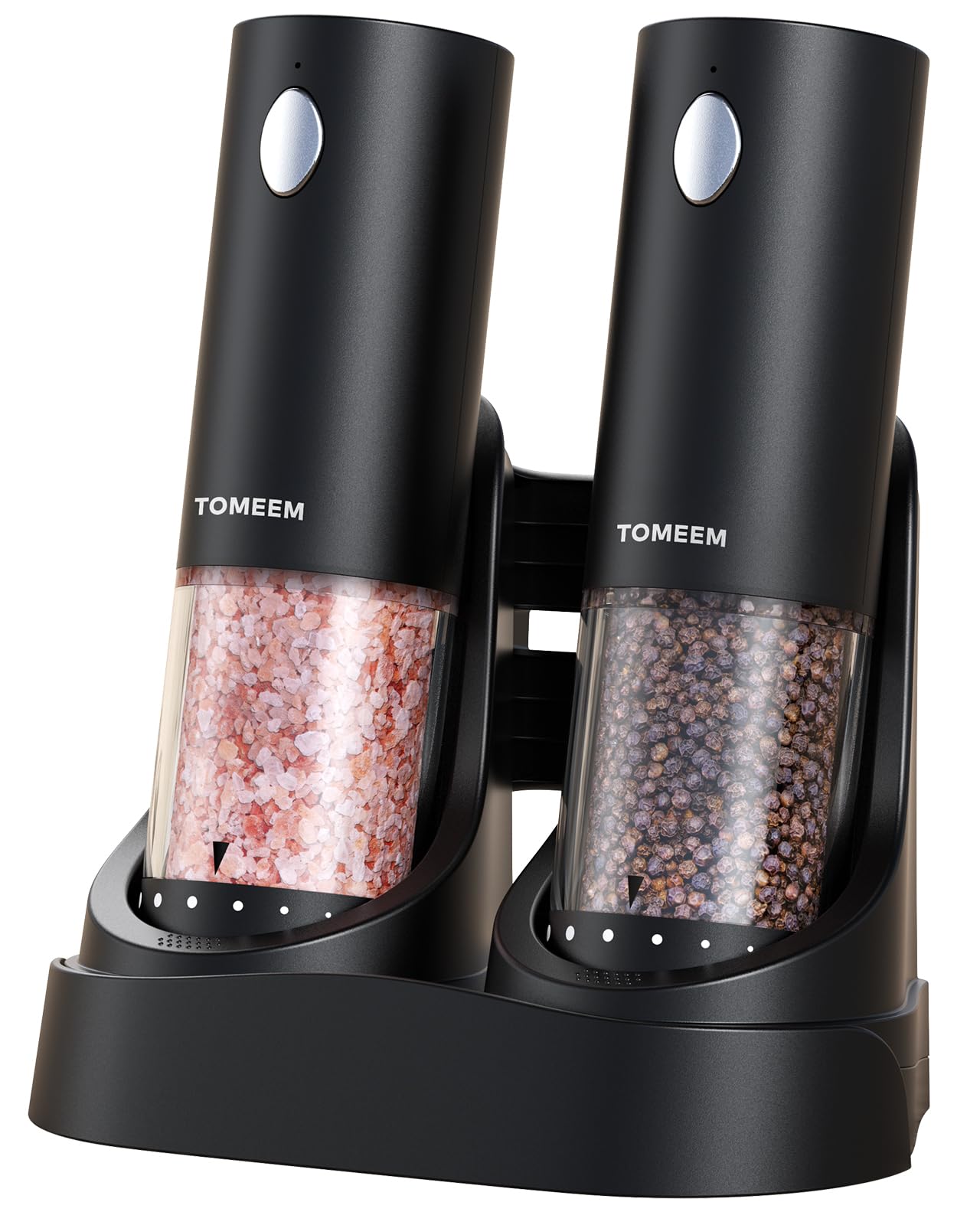 Amazon.co.jp: TOMEEM 電動ミル 電動ペッパーミル【充電ベース付き