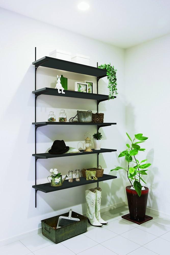 Amazon | 南海プライウッド 棚板 アートランバーOタイプ ダークグレー