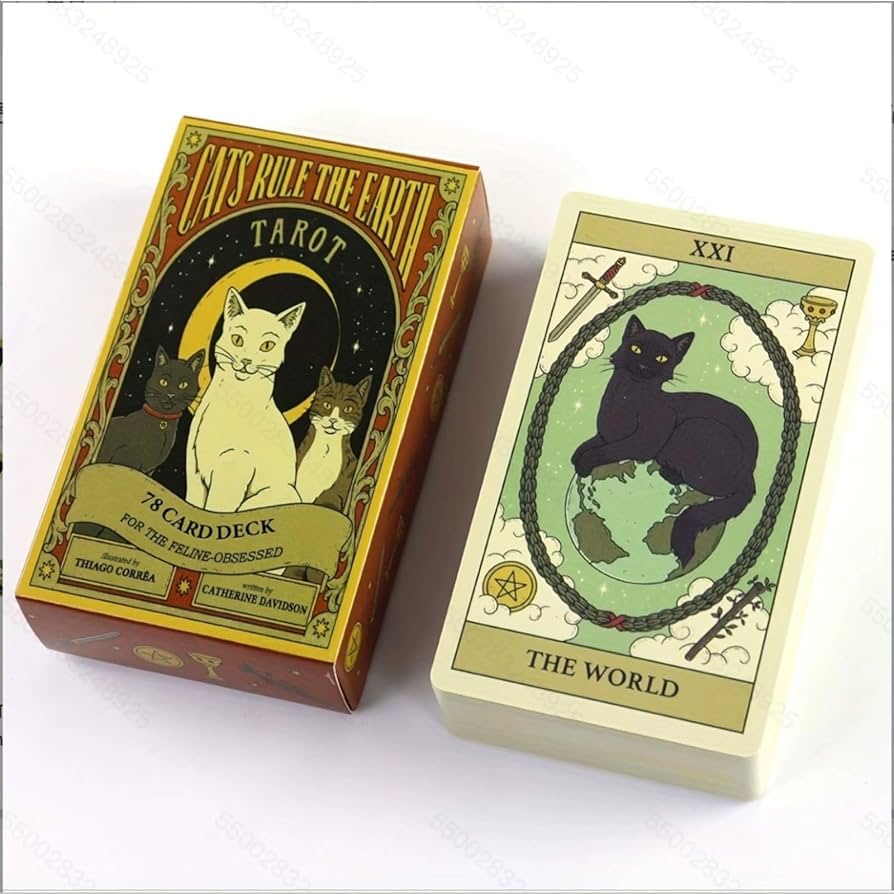 Amazon.co.jp: [AZAASU] 猫タロット 78枚 タロットカード 占いデッキ