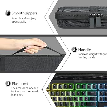 Amazon.com: co2CREA Hard Case Replacement for Razer Cynosa Chroma