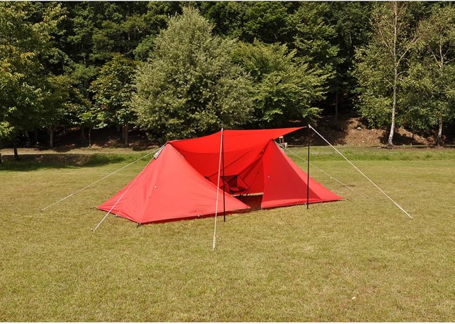 Amazon | テンマクデザイン パンダ タープ 【レッド】 | tent-Mark