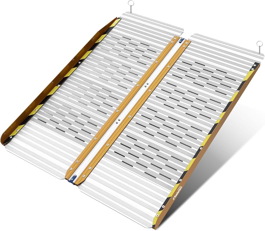 Amazon.co.jp: Ruedamann 車椅子 スロープ 長さ91cm 幅73cm 耐荷重