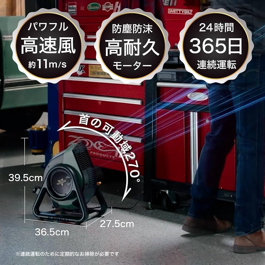Amazon | ボルネード サーキュレーター 35畳 防塵防沫 耐水 高耐久
