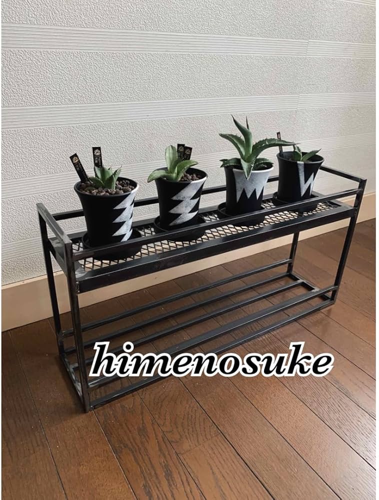 Amazon｜ノーブランド品アイアンシェルフ植物棚ボタニカルシェルフ