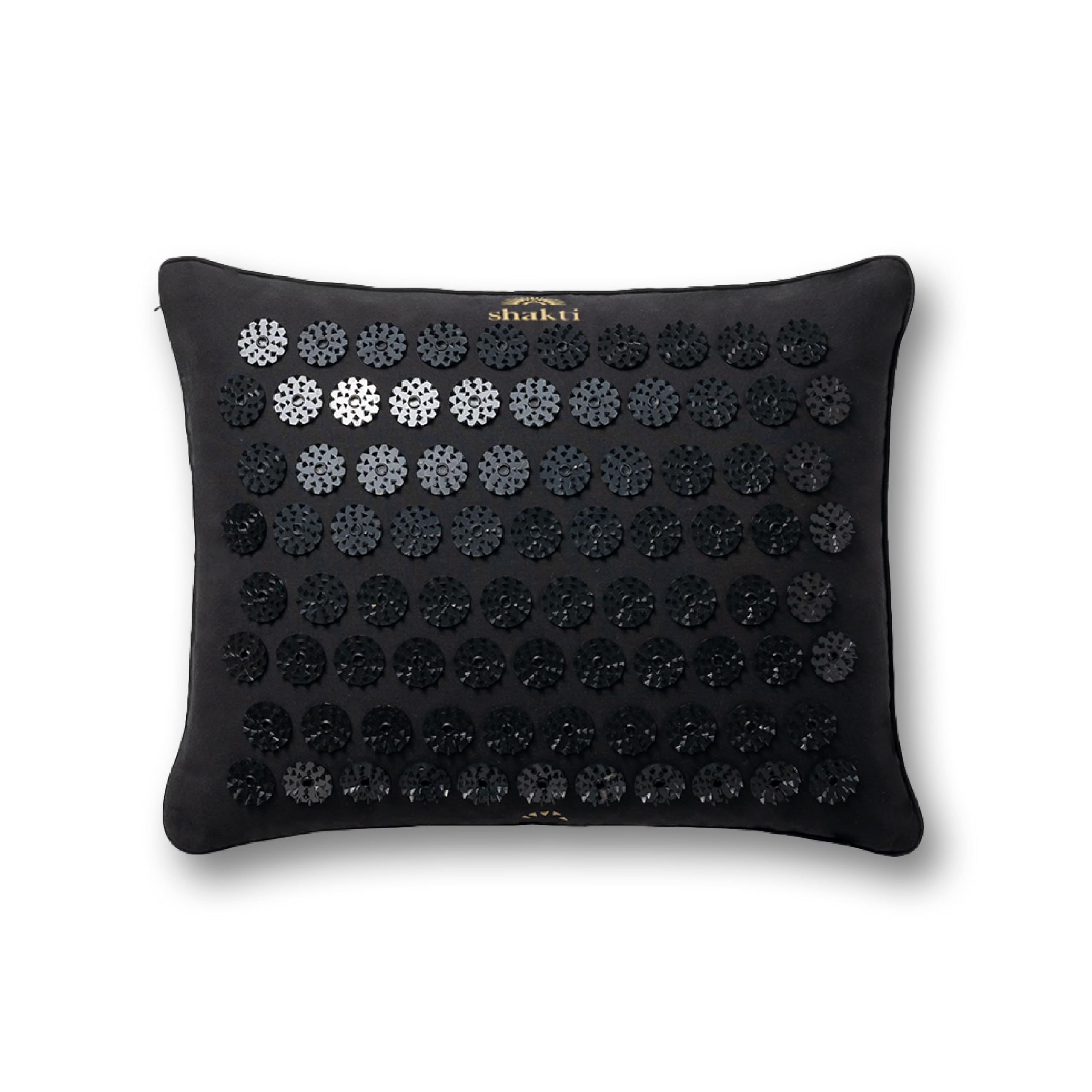 ShaktiMat Premium Acupressure Pillow, Level 2 in Shakti Black