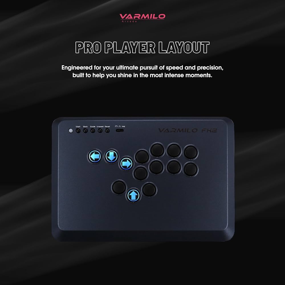 Amazon.com: Varmilo Fight King 2 Arcade Controller (Black) : Video