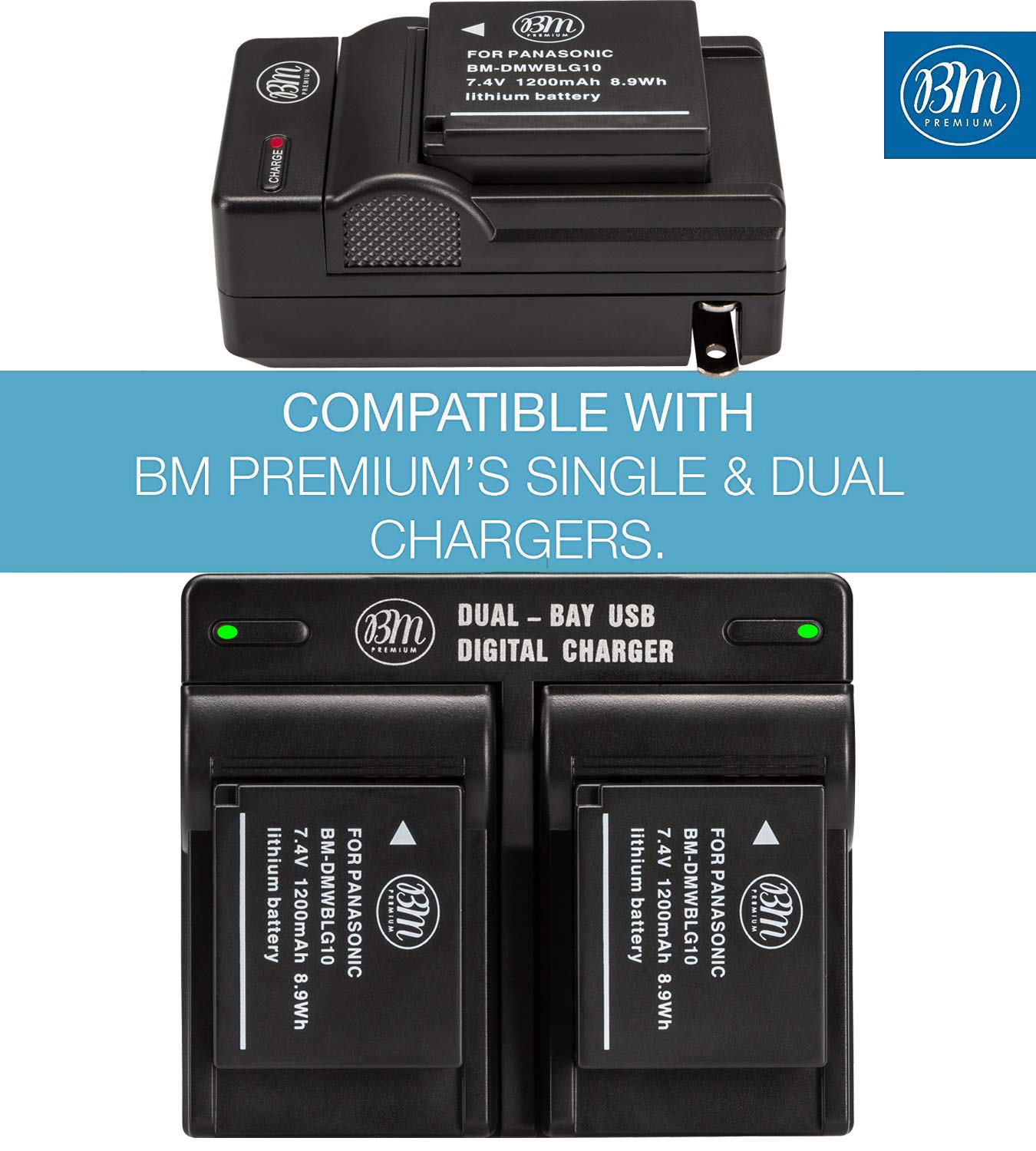 Amazon.com : BM Premium 2-Pack of DMW-BLG10 Batteries for