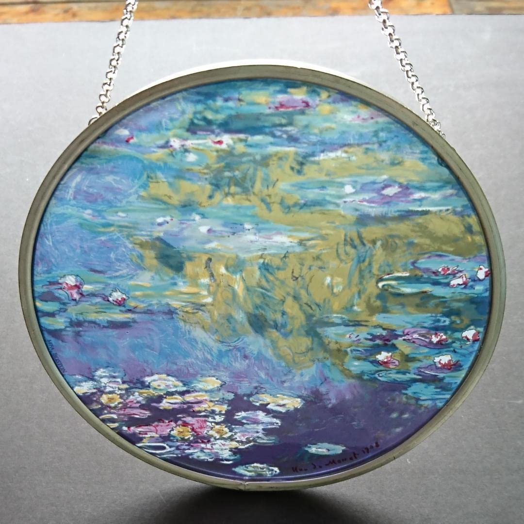 Amazon.co.jp: モネ ステンドグラス Water Lilies睡蓮1908年グラス