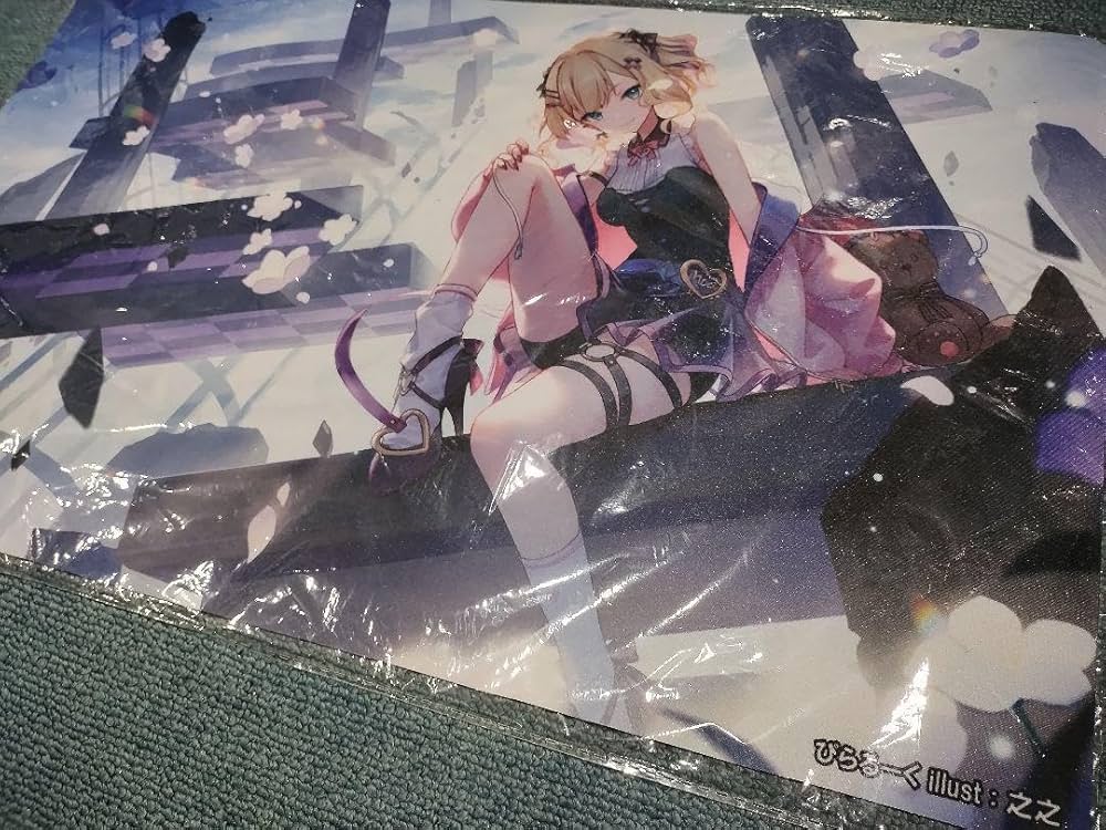 Amazon | ぶいすぽ 胡桃のあ プレマ プレイマット デスクマット ぴら