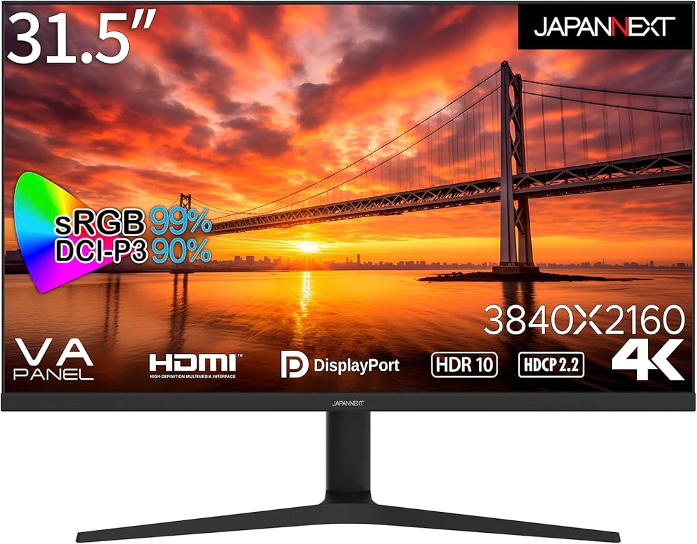 Amazon.co.jp: JAPANNEXT 31.5インチ モニター 4K UHD 3840x2160解像度