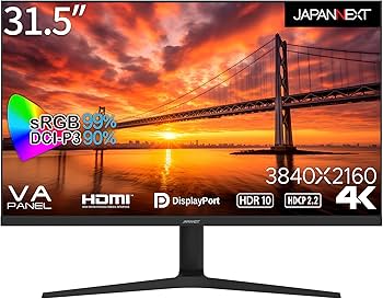 Amazon.co.jp: JAPANNEXT 31.5インチ モニター 4K UHD 3840x2160解像度