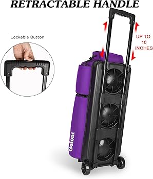 Amazon.co.jp: Goloni 3ボールボウリングバッグ キャスター付き