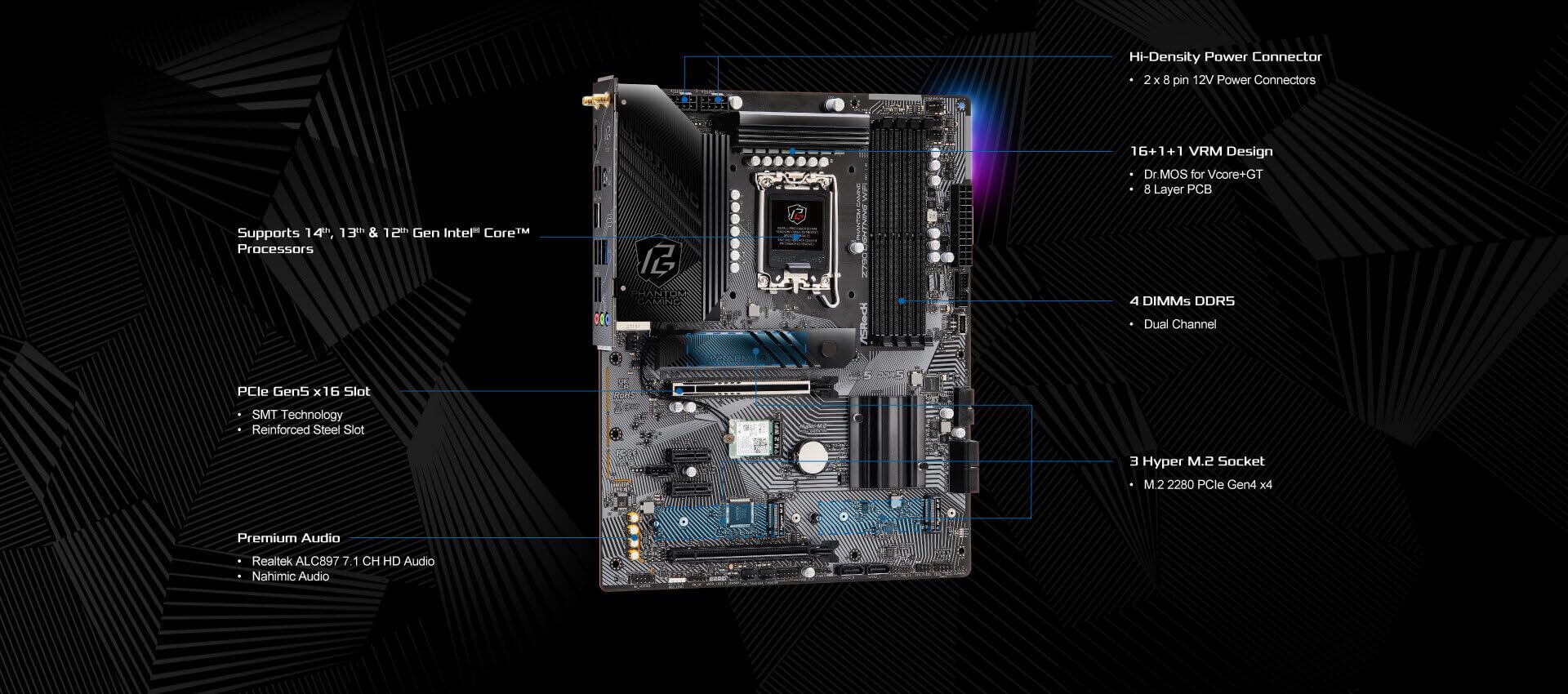 Amazon.com: ASRock Z790 Lightning WiFi LGA1700 Motherboard, Intel