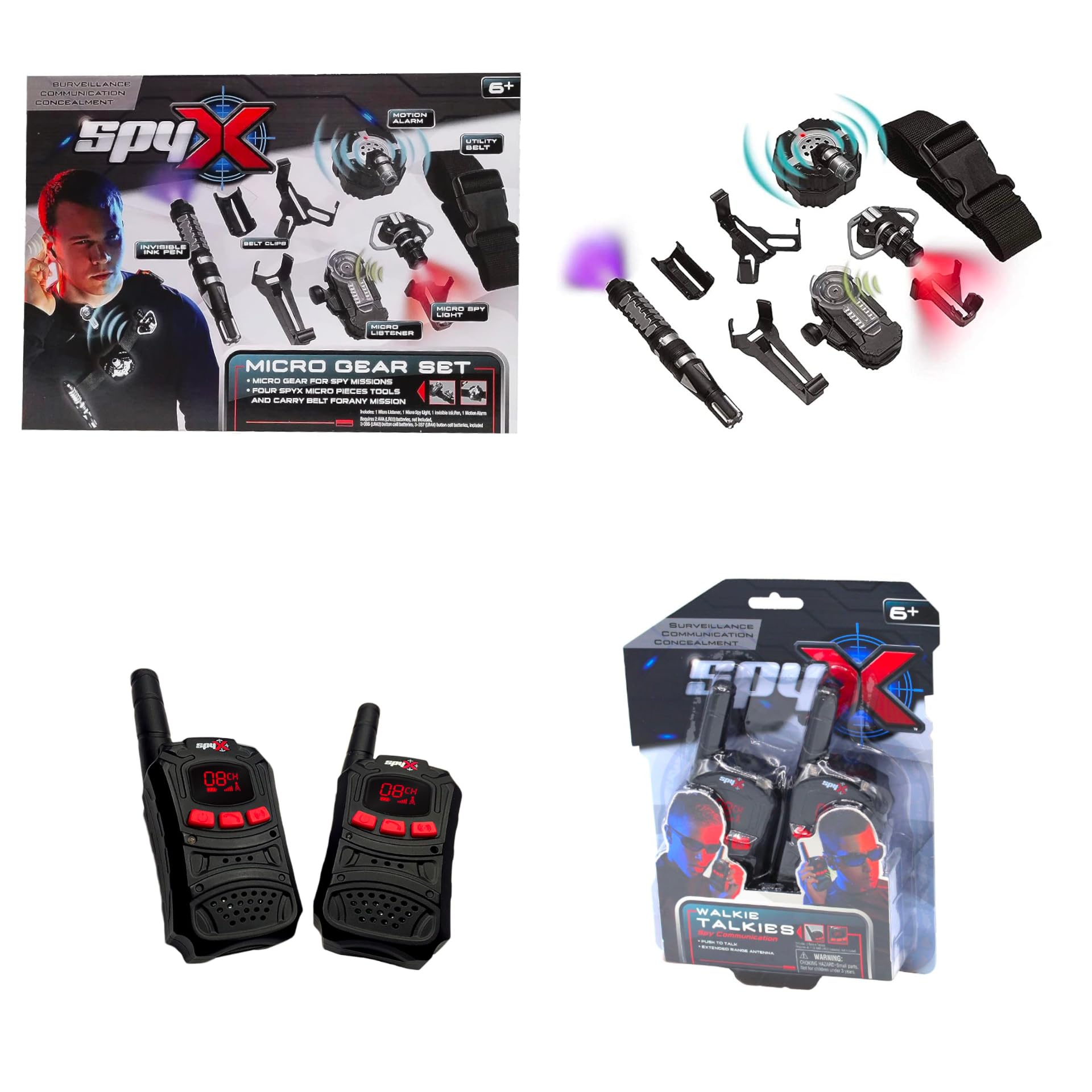 Amazon.com: MUKIKIM SpyX/Micro Gear Set + Walkie Talkies - 4 Must