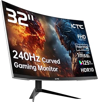 Amazon.co.jp: KTC 32インチ 湾曲ゲーミングモニター 240Hz 1500R