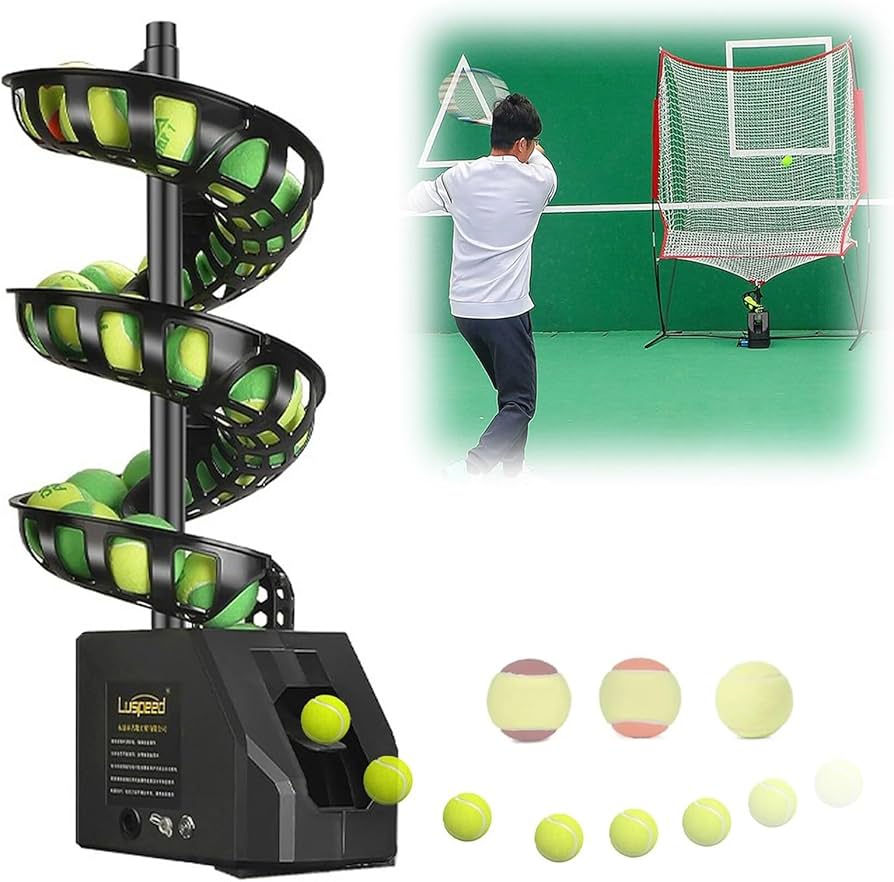 Amazon.co.jp: tongxing テニス自動球出し機 ソフトテニス 練習器具