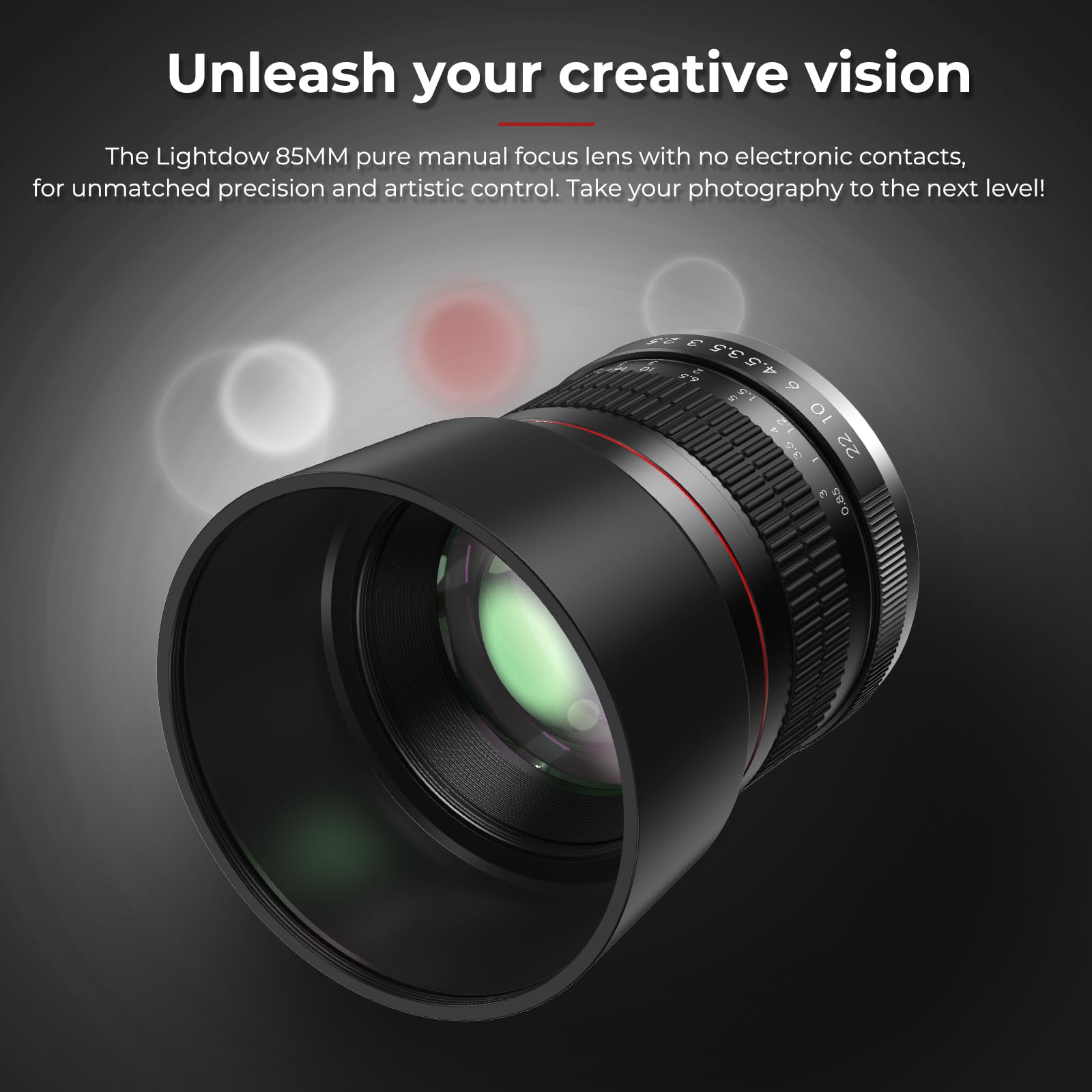 Amazon.co.jp: Lightdow 85mm F1.8 中望遠レンズ RF-マウント レンズ