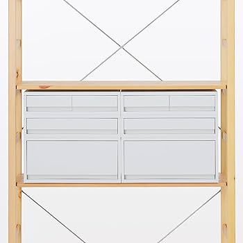 Amazon｜無印良品 パイン材ユニットシェルフ 中 幅86×奥行26×高さ120cm