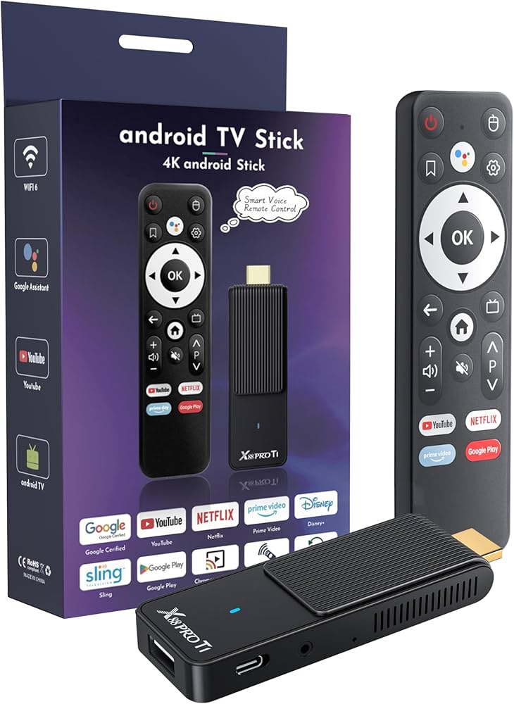 Amazon.com: Android TV Stick 14.0, 2025 4K TV Stick 2GB RAM 16GB