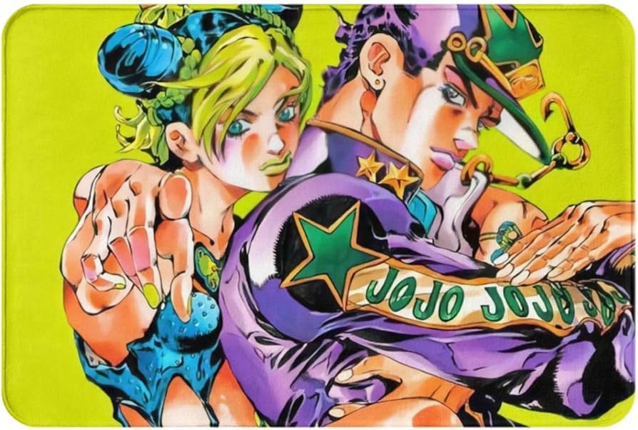 Amazon | 玄関マット ジョジョの奇妙な冒険 アニメ 浴室マット 吸水 速