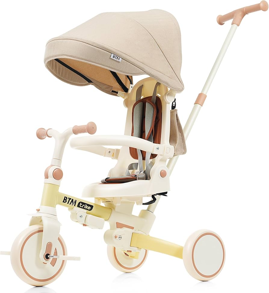 Amazon.co.jp: BTM 子供用三輪車 7in1 折りたたみ 手押し 7way 1~3歳