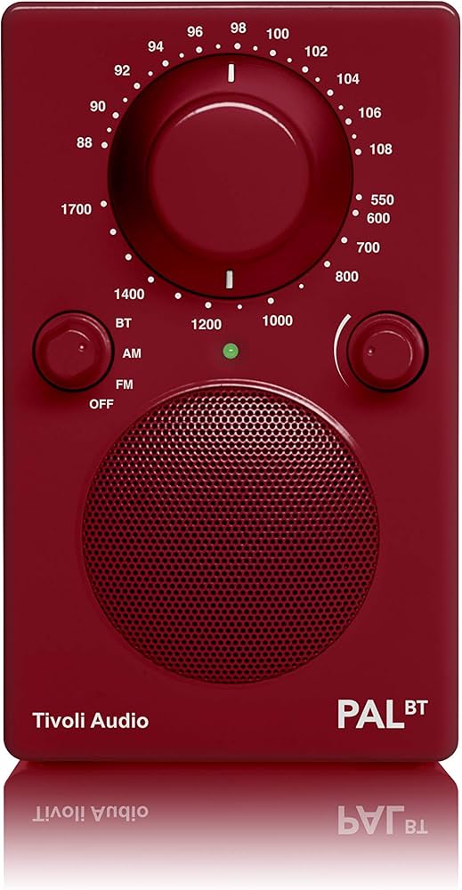 Tivoli Audio PAL BT Portable Bluetooth AM/FM Radio (Red) : Amazon