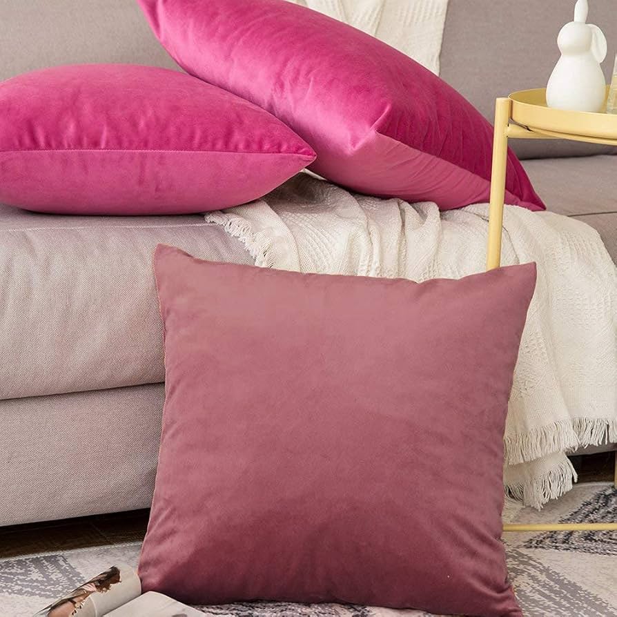 Amazon.co.jp: Khooti ベルベットクッションカバー、50x50 センチ