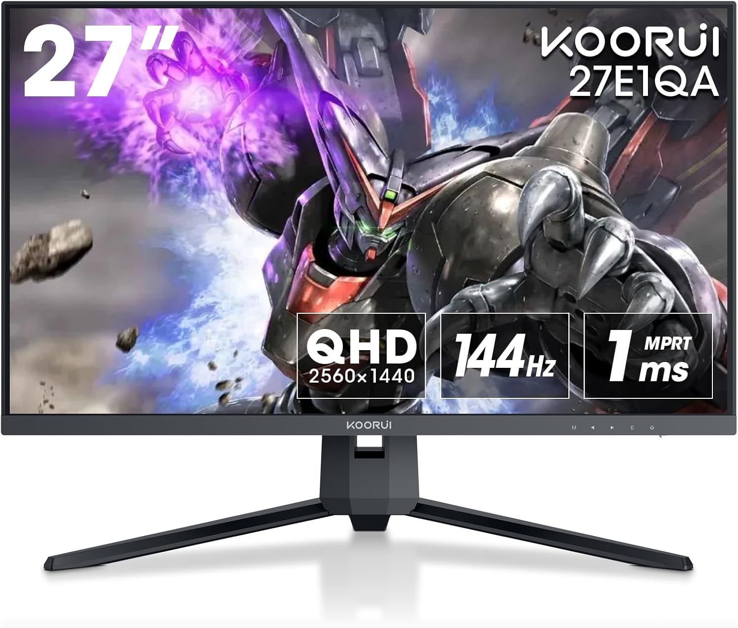 KOORUI 27E1QA 27インチ QHD 144Hz ゲーミングモニター ユーザーマニュアル