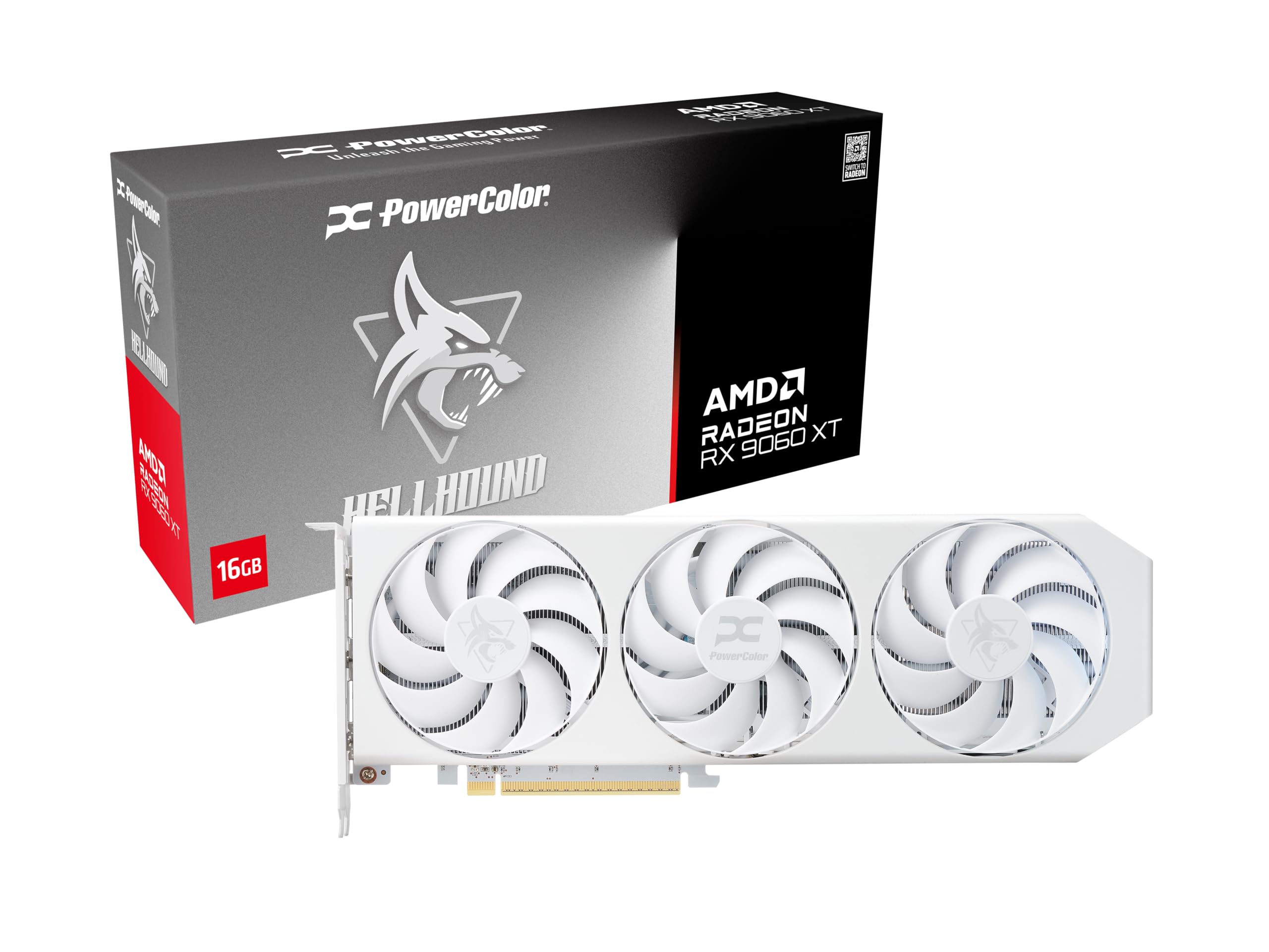 Amazon.com: PowerColor Hellhound Spectral White AMD Radeon RX 9060