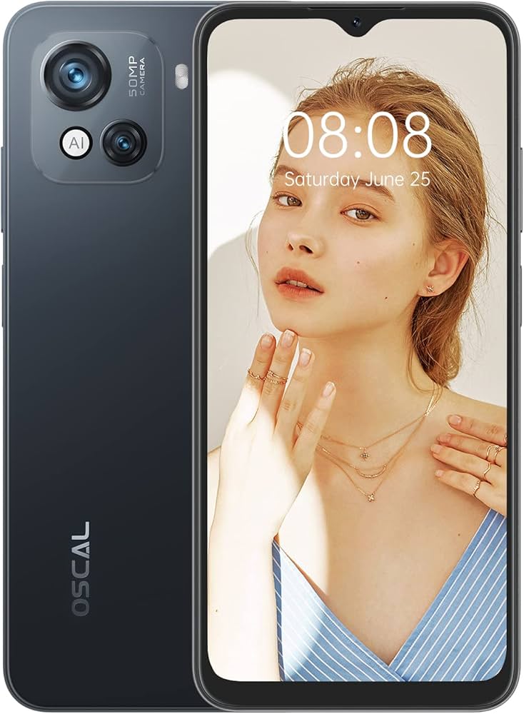 Amazon | OSCAL スマホ C80 SIMフリー LTE通信 8GB+128GB Android 12