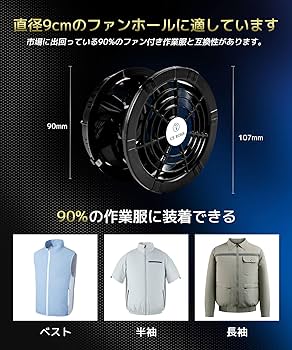 Amazon.co.jp: 【2025暴風新登場40V/30000mAh】空調作業服 ファン