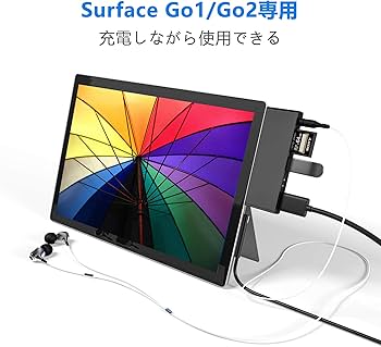Amazon | Microsoft Surface Go1/Go2/Go3 USB C ハブ 6ポート