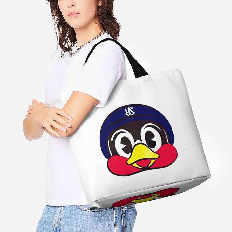 Amazon.co.jp: 東京ヤクルトスワローズ つば九郎 トートバッグ 大容量