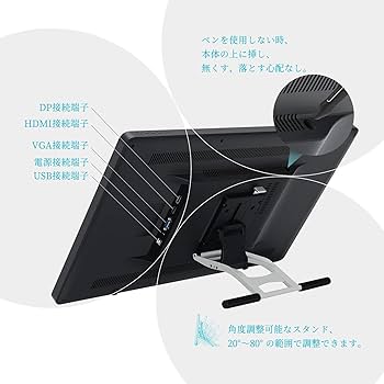 Amazon.co.jp: HUION 液タブ 液晶ペンタブレット Kamvas Pro 24 (2.5K