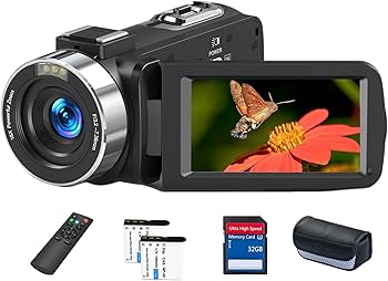 Amazon | ビデオカメラ 8K 6400万画素18倍デジタルズームYouTubeカメラ
