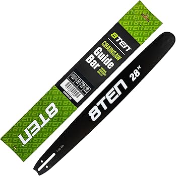 Amazon.com: 8TEN 28 Inch Chainsaw Guide Bar .058 3/8 92DL Chain