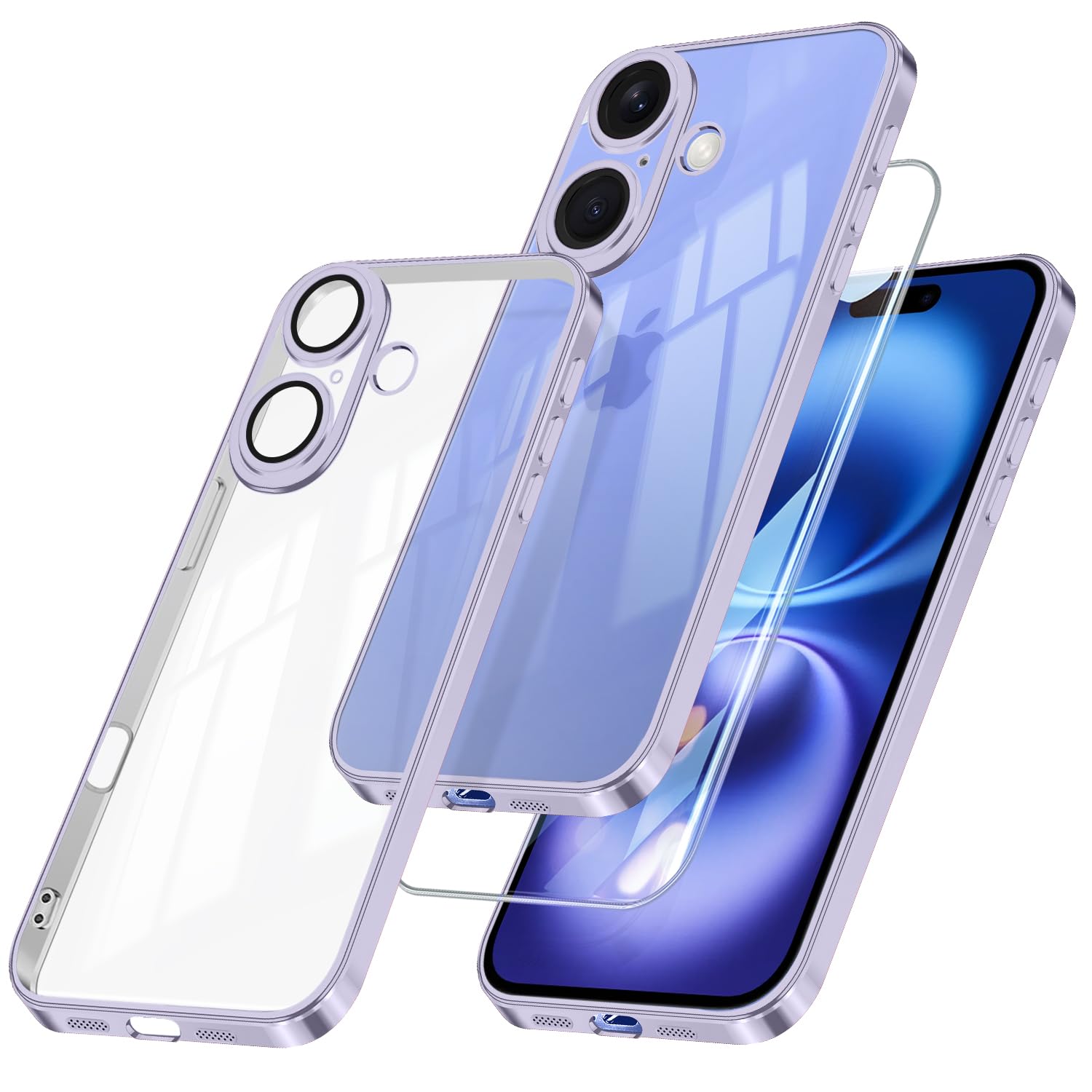 Amazon.co.jp: Zabarsii iPhone 16 用の ケース クリア 【カメラレンズ