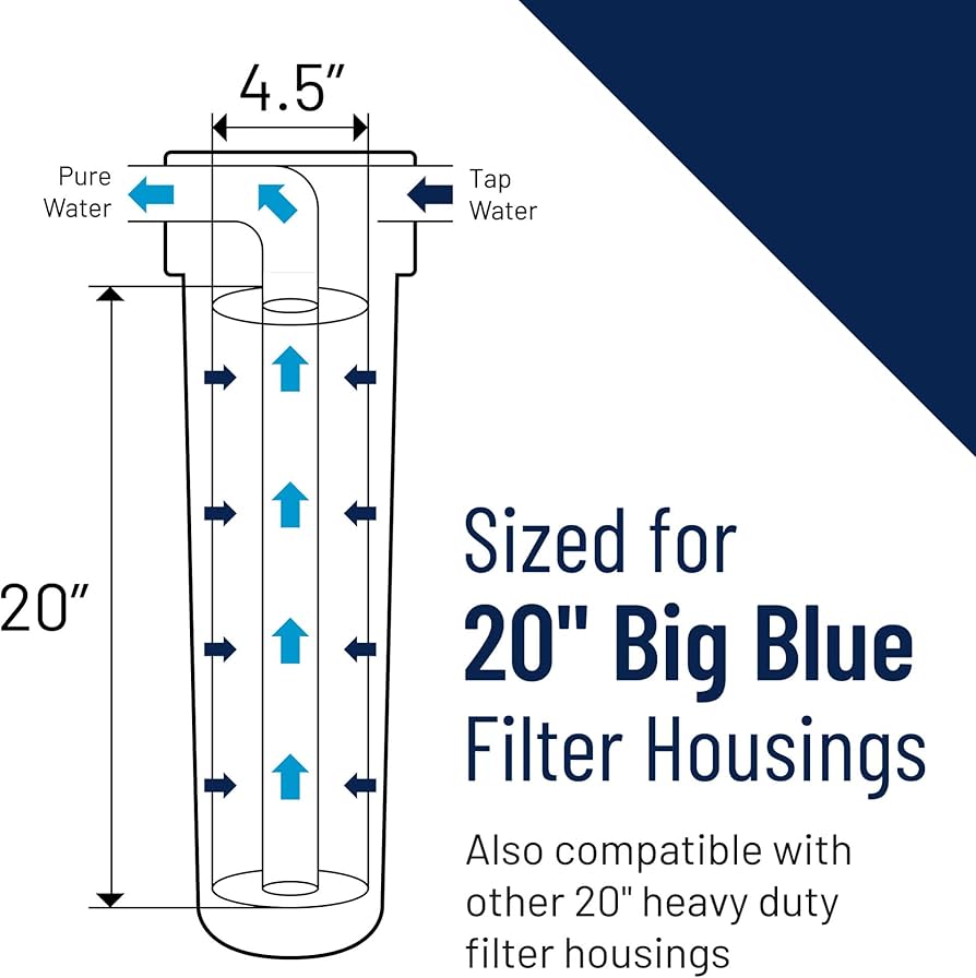 Amazon.com: Pentair Pentek 166201 Big Clear Filter Housing, 1