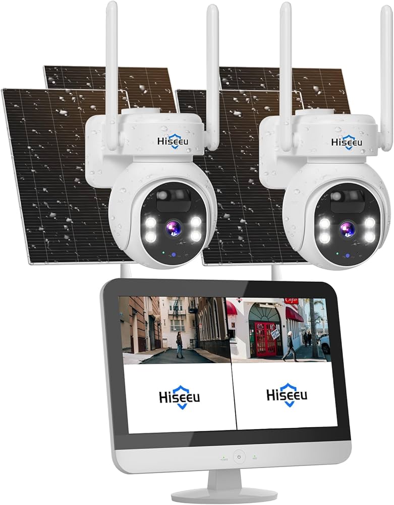 Amazon.co.jp: 【24時間連続録画可能・電源不要】Hiseeu ソーラー