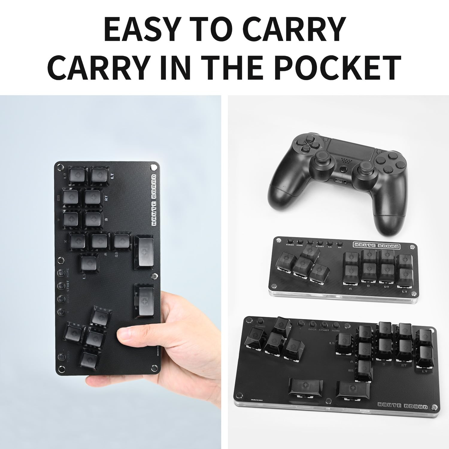 Amazon.co.jp: Borcham 16キーミニオールボタンアーケードスティック