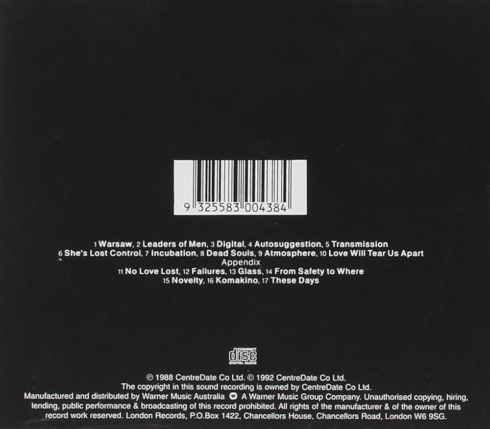 Joy Division - JOY DIVISION SUBSTANCE 1977-1980 - Amazon.com Music