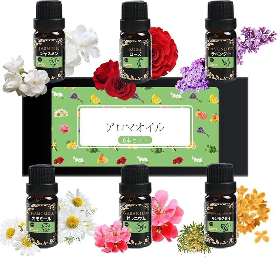 Amazon.co.jp: OZYBIR アロマオイル フローラル系 6本セット