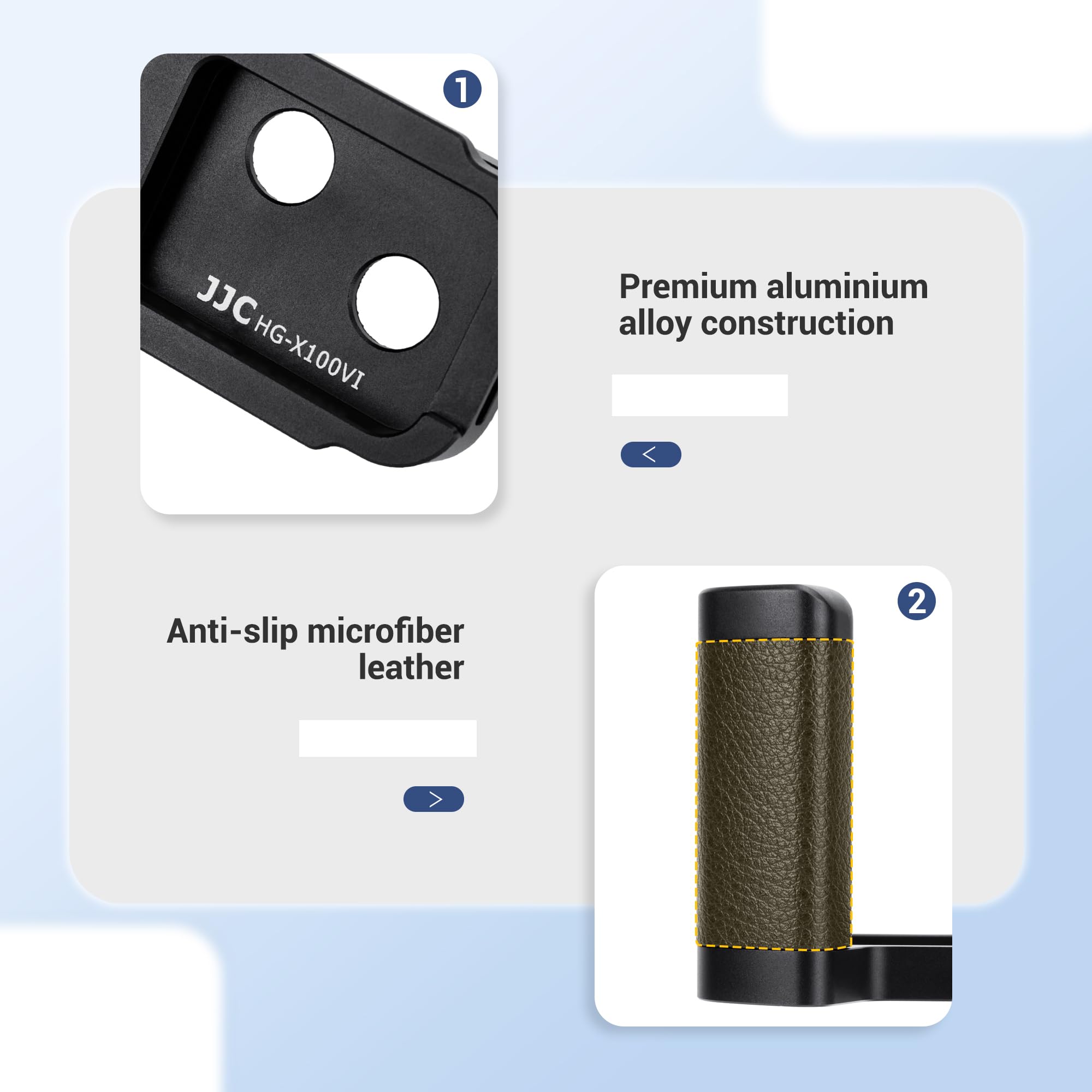 Amazon | X100VI メタルハンドグリップ、ソリッドハンドグリップ