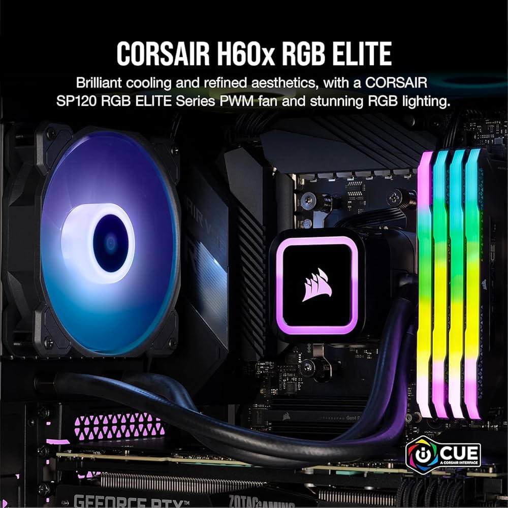Amazon.com: Corsair H60x RGB Elite Liquid CPU Cooler - 16 Dynamic
