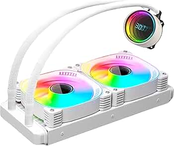 Amazon.co.jp: 【スモールラボ】COOLMOON 簡易水冷クーラー 240mm 温度